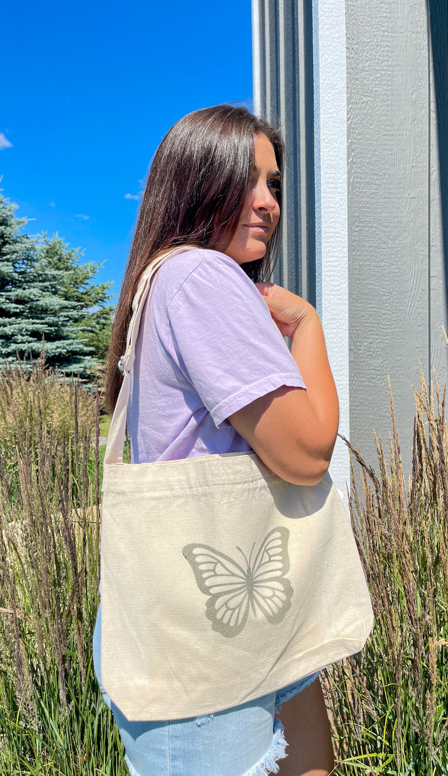 Butterfly Crossbody Tote