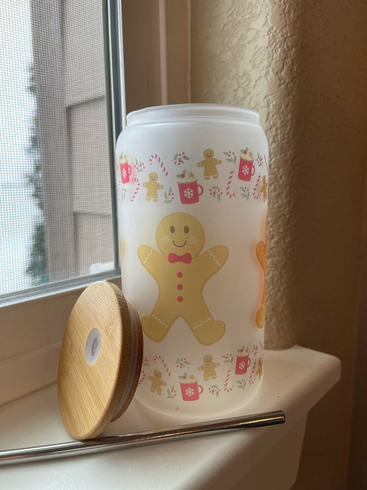 Gingerbread Glass Cup