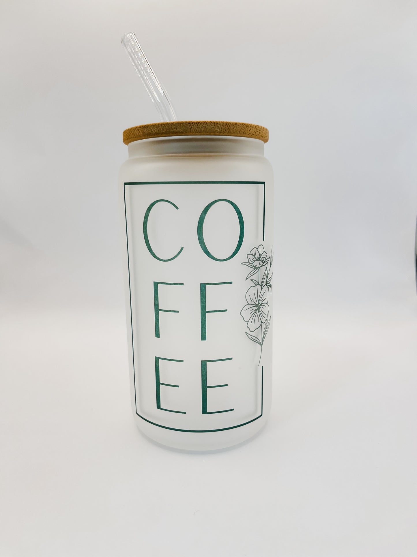 Coffee Frosted Glass Cup