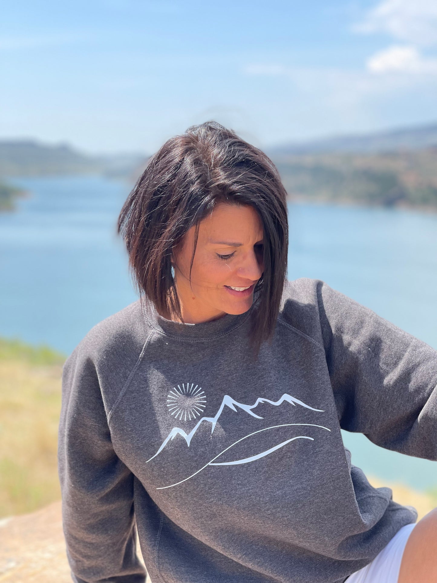 Dark Gray Mountain Crewneck