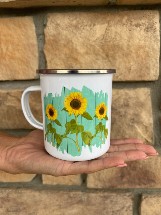 Sunflower Metal Mug