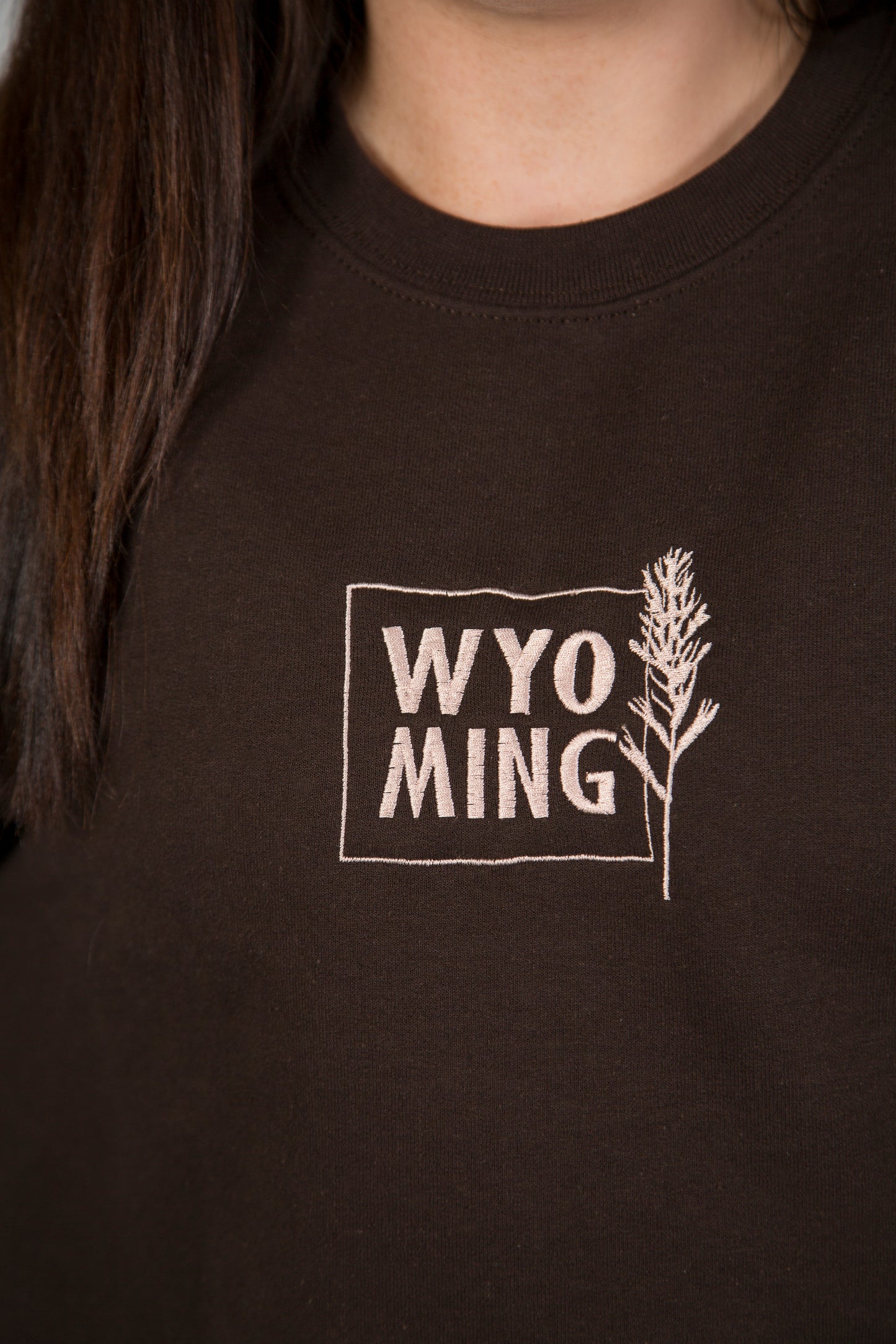 Wyoming Crewneck with Indian Paintbrush