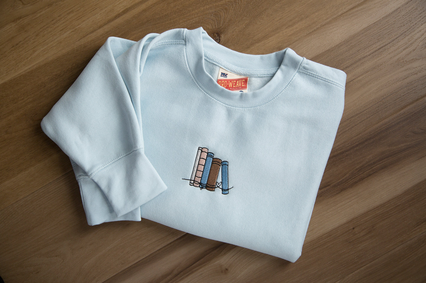 Icy Blue Book Crewneck