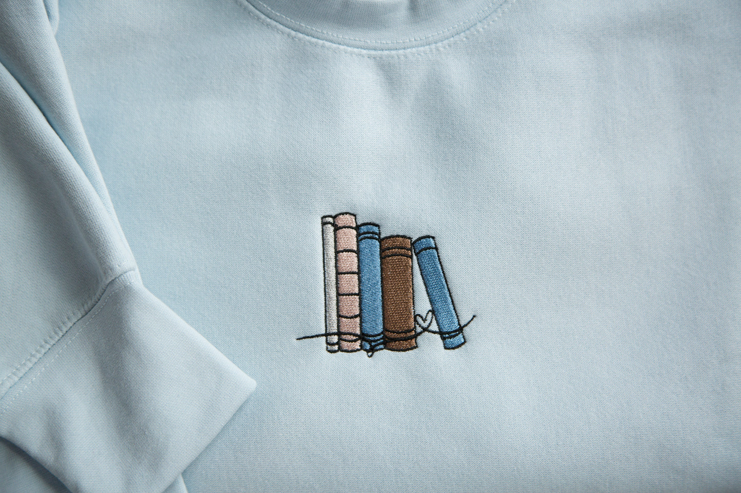 Icy Blue Book Crewneck