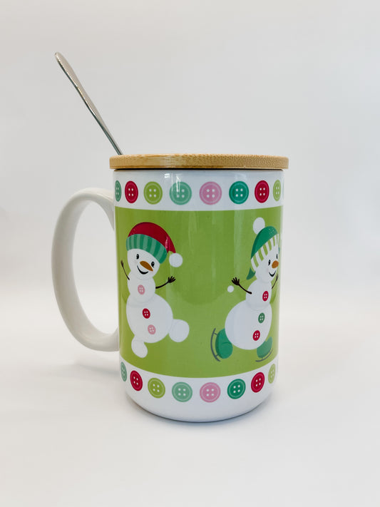 Colorful Snowman Mug