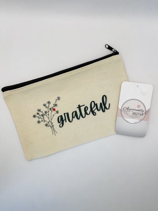 Grateful Zipper Pouch